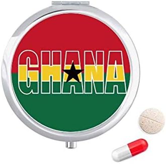 גאנה המדינה דגל שם גלולת מקרה כיס רפואת אחסון תיבת מיכל מתקן