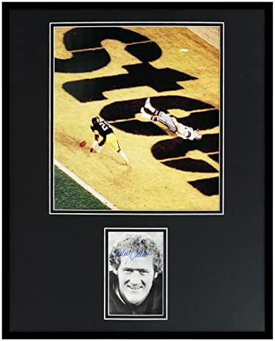 ג'קי סמית 'חתום ממוסגר 16x20 תצוגת צילום JSA Cowboys The Drop SB XIII - תמונות NFL עם חתימה