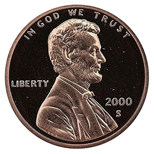 2000 S gem הוכחה לינקולן זיכרון סנט הוכחת פרוטה ארהב מנטה