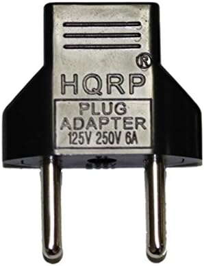 מתאם HQRP AC תואם לרמקול Bluetooth נייד S311 כבל חשמל מטען + מתאם תקע יורו של HQRP