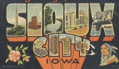 Sioux City, גלויה של איווה