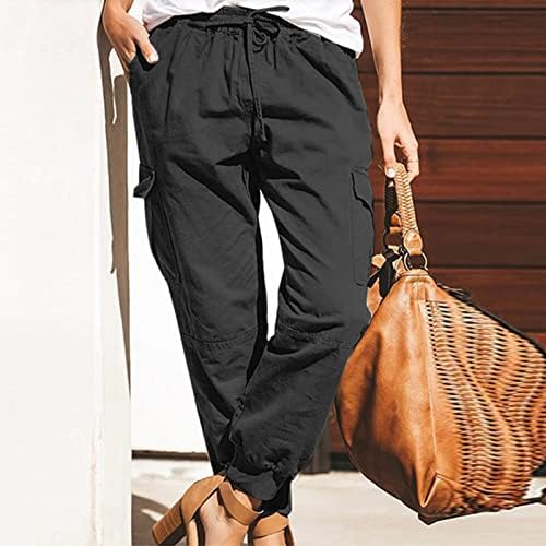 מכנסי מטען של SGIKJIA נשים נושאות מזדמנים המותניים ריצה מכנסי טרנינג חיצוני קמפינג מכנסי טיול עם רב כיס