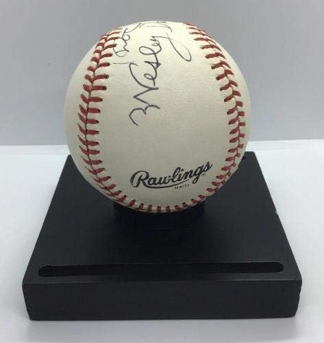 ווסלי דוק דניס חתם על בייסבול רולינגס MLB JSA Cert Cert League League Auto - כדורי חתימה