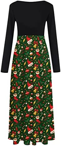 שמלה בתוספת גודל לנשים חג המולד שמלה ארוכה שמלה זורמת מסיבת קוקטייל נדנדה מקסי שמלה שמלה שמלה זורמת