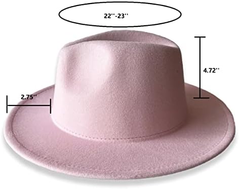 רבקי רחב ברים פדורה כובעי נשים שמלת כובעי גברים שני טון פנמה כובע עם חגורת אבזם