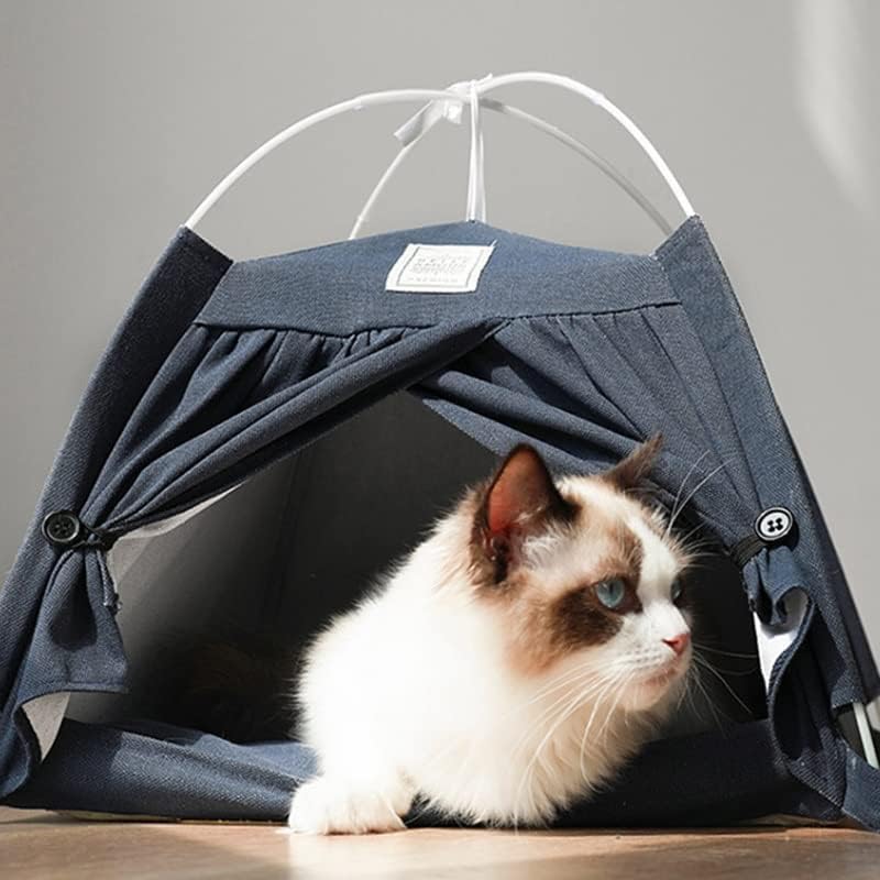 WZHSDKL אוהל חיות מחמד נייד קיפול בית חתולי כלבים משחקים מחצלת מיטה מיטת מלונה נוחה לכלבים בינוניים קטנים
