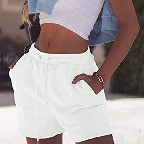 מכנסיים קצרים מזדמנים לנשים קיץ מותניים גבוהים מכנסי טרקלין קצרים