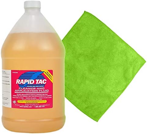 נוזל יישום ויניל ויניל RapidTAC בקבוק ריסוס 128 אונקיות כולל מגבות מיקרופייבר