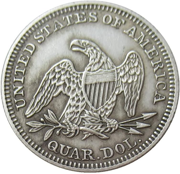 ארהב 25 סנט דגל 1849 מטבע זיכרון מעופף מצופה כסף