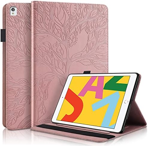 כיסוי מחשב טאבלט תואם ל- iPad 10.2 2019/2020/2021, iPad Air 3 Case 10.5 אינץ 'מארז עור Pu Flip Flip Cover Tree of Life Tablet Card Card
