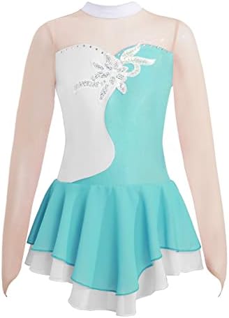 בנות צ'יקטרי בלט שמלת שמלת רשת שפיץ דמות רולר קרח מחלקה על מחול גד גוף תלבושות