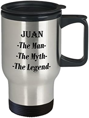 חואן - האיש המיתוס מתנת ספל קפה מדהים של האגדה - ספל נסיעות 14oz