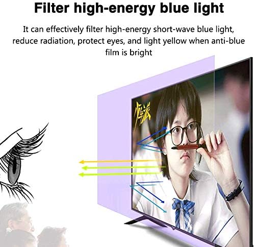 אייזיר 32-75 אינץ 'מגן מסך טלוויזיה מט נגד בוהק - סרט אור כחול אנטי הופך את האור לרך להקל על מאמץ עיניים אביזרי טלוויזיה, 75 אינץ' 1645